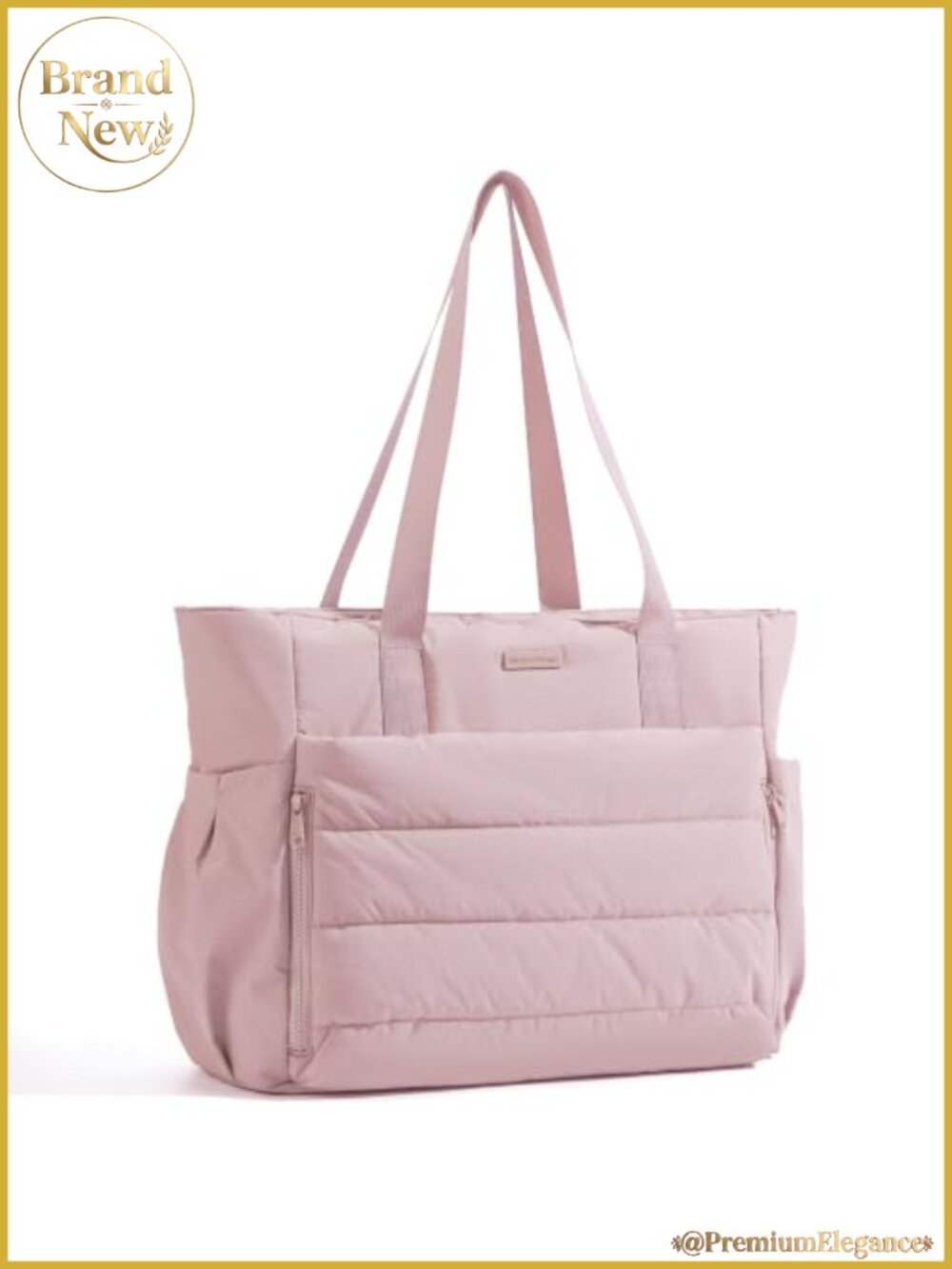 Puffy Lightweight Work Tote for Women with Large Capacity for Laptop Travel